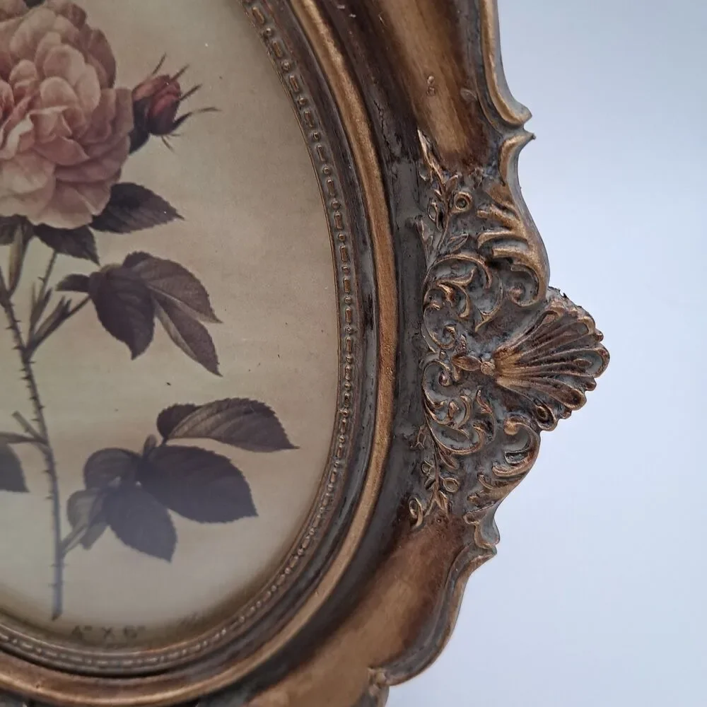 Ornate Resin Frame 4x6 Baroque Rococo Victorian Faux Brass